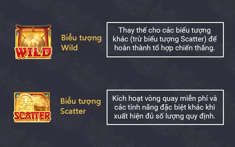 Wild và Scatter của game Neko may mắn 